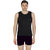 Mens Black Color Gym Vest - 100% Cotton - Size S (Small) 70 to 75 cm - Single Pcs Baniyan by Semantic