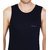 Mens Navy Blue Color Gym Vest - 100% Cotton - Size S (Small) 70 to 75 cm - Single Pcs Baniyan by Semantic