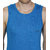 Mens Royal Blue Color Gym Vest - 100% Cotton - Size S (Small) 70 to 75 cm - Single Pcs Baniyan by Semantic