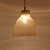 THE HOME GLASS PENDENT 8103 SLVR GLASS CREAM COLOUR HANGING LAMP 36X28X28 CM