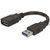 Techvik Pack of 1 High Speed 3.0 Mini USB Extension Cable For LED, LCD, Desktops And Laptops Male to Female USB Cable