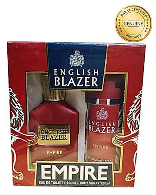 English Blazer Empire Eau De Toilette 100ml Body Spray 150 ml