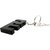 JaamsoRoyals Keychain with earphone and with Mobile Phone Stand / Holder For Smartphone (Black)