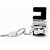 JaamsoRoyals Keychain with earphone and with Mobile Phone Stand / Holder For Smartphone (Black)