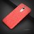 Auto Focus Leather Look Texture Soft TPU Back Case Cover For Redmi Note 4 - Red