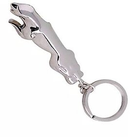 CP Bigbasket Jaguar Stylish Key Ring (Silver)