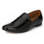 AVR Black Synthetic Leather Slip on Formal Shoes
