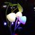 Electric White Plastic Mushroom Shape Night Lamp With Bulb Attached (12 cm x 4 cm x 4 cm) - Set Of 1
