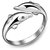 DALUCI Silver double dolphin female models love lovely wild fashion jewelry ring