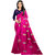 Indian Beauty Women's Pink Color Sana Silk Saree With Embroidery Blouse Piece