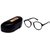 TheWhoop Black Round Spectacle Frame Eye Glasses For Men Women Boys Girls Transparent Nightwear Unisex Eyeglass.