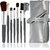 Adbeni Imported Cosmetic Makeup Tools Set Silver Make Up Brushes of 7 Pcs