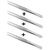 Multi-purpose Tweezer Slim Point Tweezer Stainless Steel Tweezer Set of 4 Pcs
