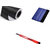Combo Kit of 24x100 inches 3D Black Carbon Fiber Vinyl Wrap Sheet Roll + Squeegee vinyl wrap application tool + Cutter