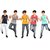 Kavin's Stylish Sleeveless Trendy looking Cotton kids T-Shirt, Pack of 5, Multicolored, Combo Pack