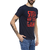 Urbano Fashion Men's Navy Blue Printed Cotton Slim Fit T-Shirt