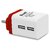 Pomifi 2.4 Amp High Speed Dual Port Travel Charger With Type C Cable(White,Red)