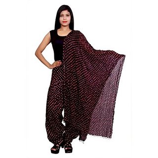 Purvahi Black color printed Cotton patiyala With matching dupatta set