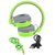 Tech Gear Premium Wireless Bluetooth Headphone with FM and SD Card Slot, Green