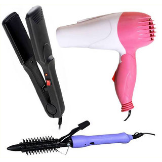 buy bentag combo of hair dryer nv 1290 hair straightener 522 and