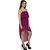 Fascinating Tiebelt Low-High Dovetail Purple One Piece Dress-Cover Up