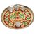 Traditional India Stainless steel Poojan Thali With Multi Design And Multi Colors Diameter-27.5cm