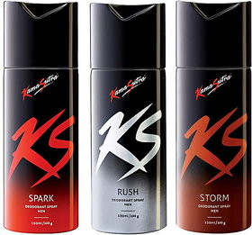 Ks Kamasutra Long Lasting Deo Body Spray For Men 2 Pcs + 1 Pcs Free