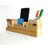 Shivom Crafts Wooden Desk Organizer, Pen Stand, Mobile Holder, Card Holder, Table Clock, stationery Organizer