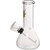 Moksha Bongs Clear Glass Water Pipe Bong, Portable Hookah, Smoking Pipe