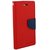Brand Fuson Luxury Mercury Magnetic Lock Diary Wallet Style Flip Cover Case for OPPO Realme 1 - Red