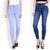 EverDiva Women Slim  Blue  Ice Blue  denim Fit Ankle Length Jeans   (Pack of 2)