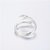 DALUCI Fashion Design Open Finger Rings for Women Hugging Hand Ring Silver Jewelry