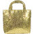 Adbeni Imported Golden PU Small Notebook Hand Bag