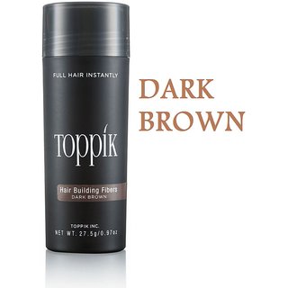 Topik-kkk Hair Building Fiber New Bottle 27.5Gm-dark brown
