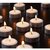 Satya Vipal White T-lite Candles Pack of 50 for Diwali