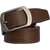 Sunshopping Casual Brown Leatherite Pin-Hole Buckle Belt For Men
