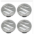 4Pcs 54mm Silver Wheel Hub Center Caps/Alloy Wheel cap/ Block Covers Emblem For Maruti  Suzuki Swift SX4 Dzire Ertiga