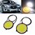 Car LED DRL Round Cob Lights(Double Color) / Fog Lights / Day time Running Lights Universal
