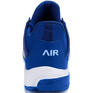 blue running shoes