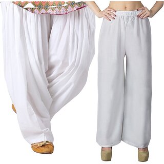 Buy women Palazzo pant trousers with Patiala Salwar pajama Online 349 from ShopClues