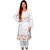 Pure White Hand Embroidered Regular Fit Chikan kurta