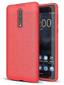 Nokia 5 Flexible Black Auto Focus Back Cover red