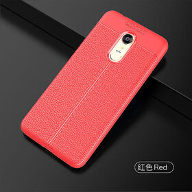 TPU Flexible Auto Focus Shock Proof Back Cover For Redmi Note 5 (red)