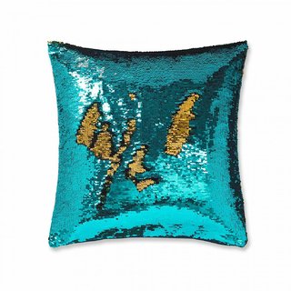 Sequin Cushion Cover Pillow Case Reversible Mermaid Touch Decor Sofa 12 Inch