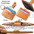 Slim Front Pocket Minimalist Genuine Leather Wallet Card Holder with Key Ring (CH2000TN)