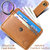Slim Front Pocket Minimalist Genuine Leather Wallet Card Holder with Key Ring (CH2000TN)