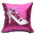 1pcs Stylish Sequin Mermaid Throw Pillow Cover with Magical Color Changing Reversible Cushion Cover 12x12 inch