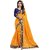 Dwarkesh Fashion Yellow Color Lace Border Work Saree With Blouse Piece(df-3006-yellow)