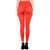 Nxt 2 Skin Ladies Footless Stocking Pantyhose, Women's Leggings Tights - Red