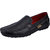 Fausto Mens Black Stylish Loafers Casual Shoes